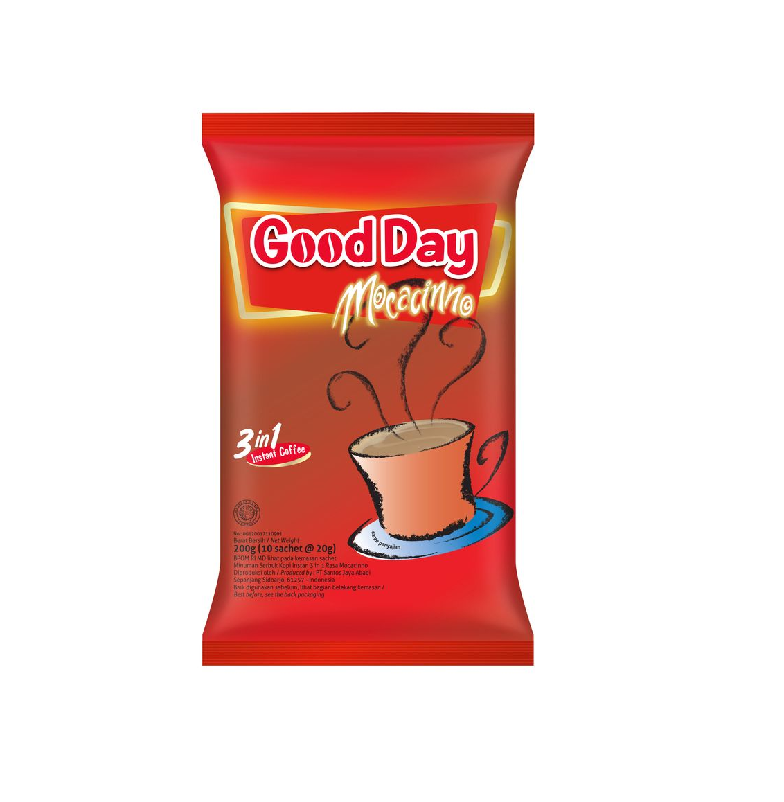 ID-CF-016 Good day 3 in1 Instant Coffee MOCACINNO / VANILLA Latte 20g x 10pc