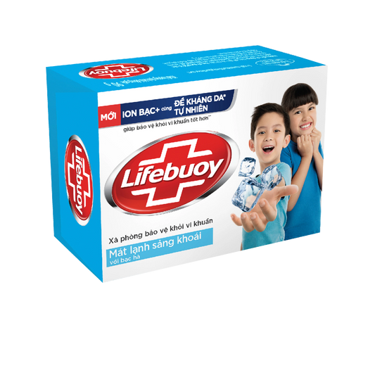 VN-BW-015 Xà Bông Cục Lifebuoy Bạc Hà Mát Lạnh Sảng Khoái 90g