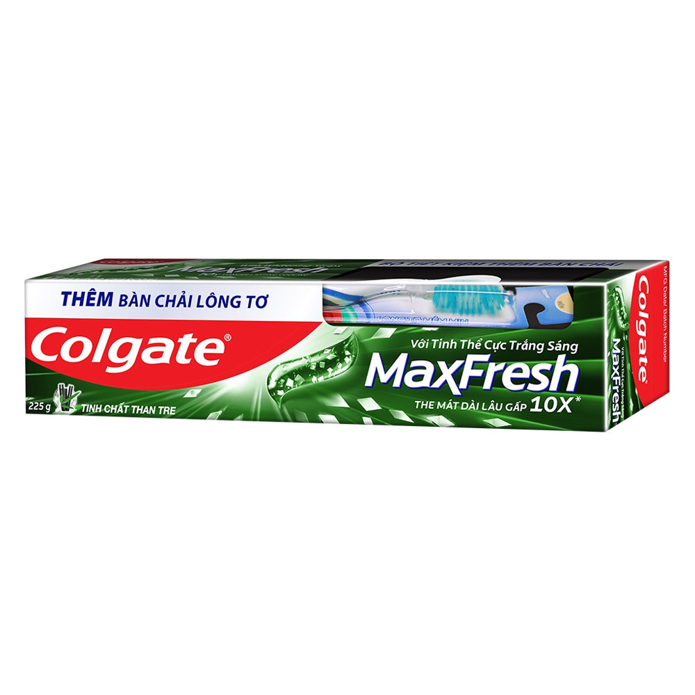 VN-PC-007 Kem đánh răng Colgate Maxfresh Bamboo Charcoal 225g