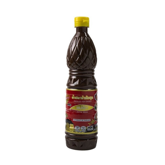 TH-CNS-027 แม่ตุ๊ก น้ำปลาร้าต้มสุก สูตรต้นตำรับ Mae Tuk fermented fish sauce, original formula, 700 ml.