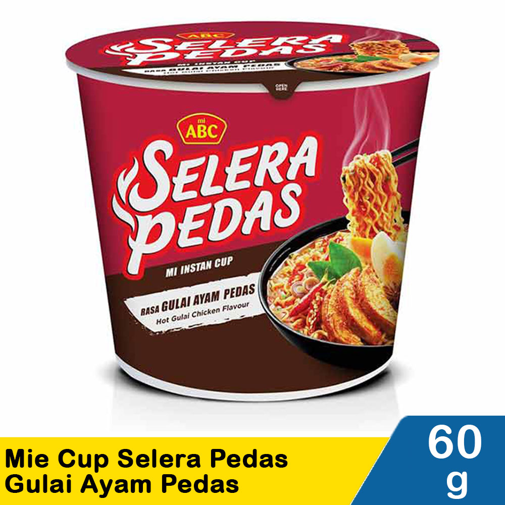 ID-PNN-019 Abc Mie Cup Selera Pedas Gulai Ayam Pds Cup 60G