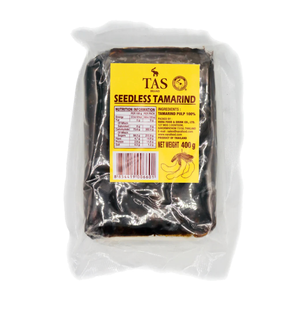 TH-CNS-012 ตราทาสมะขามไร้เมล็ด Tas Brand Seedless Tamarind 400g