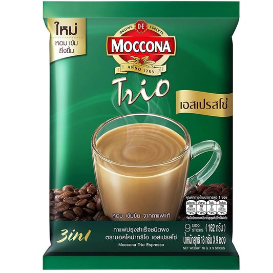 TH-CF-005 มอคโคน่า ทรีโอ เอสเพรสโซ่ กาแฟสำเร็จรูป Moccona Trio Espresso Instant Coffee 3 In 1 426,6g