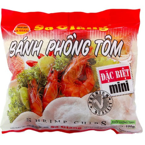 VN-FI-006 Bánh phồng tôm mini đặc biệt Phồng tôm nhỏ Sa Giang gói 100g