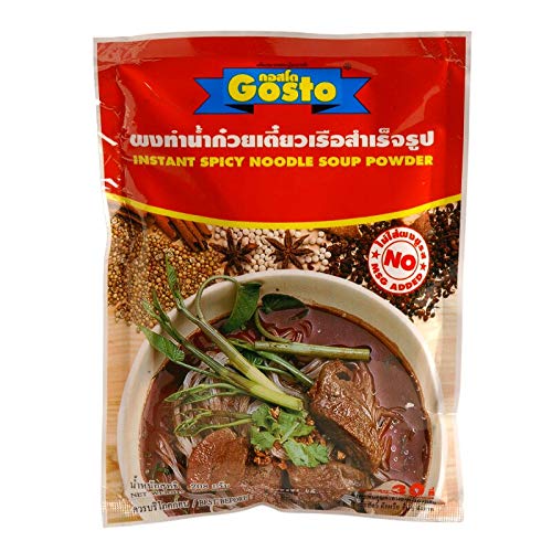 TH-CNS-008 ตรากอสโต้ผงทำบะหมี่กึ่งสำเร็จรูปรสเผ็ด Gosto Brand, Instant Spicy Noodle Soup Powder 208g