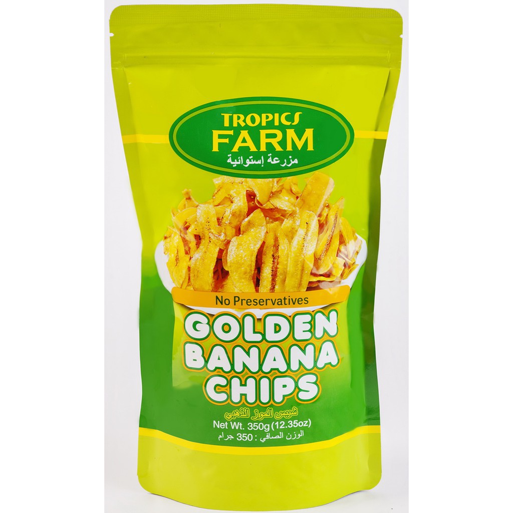 ID-SNF- 007 TROPICS FARM Golden Banana Chips 350g