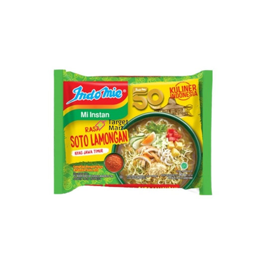 ID-PNN-010 Indomie Rasa Soto Lamongan Khas Jawa Timur Mie Instan/ Soto Lamongan Flavor, Typical East Javanese Instant Noodles 80g