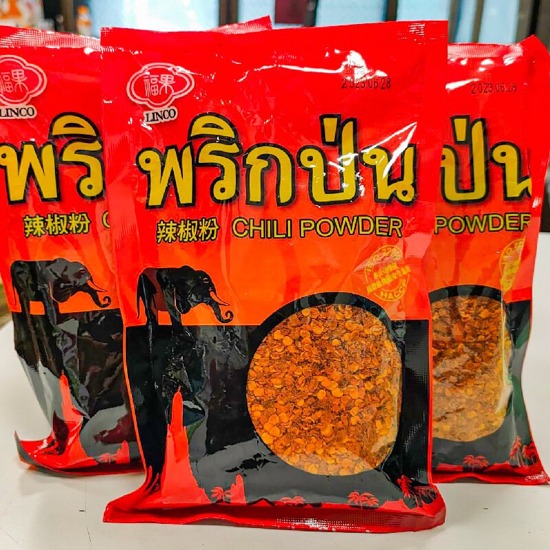 TH-CNS-024 พริกป่นยี่ห้อลินโก้ linco brand Chili powder 100g