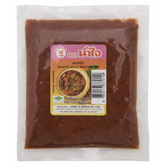 TH-CNS-015 น้ำใจน้ำพริกแกงเผ็ดสไตล์คันทรี่ Namjai Country Style Red Curry Paste 100g.