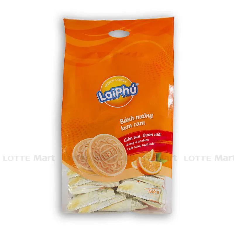 VN-CK-003 Bánh Nướng French Cookies Lai Phú Kem Cam 350G