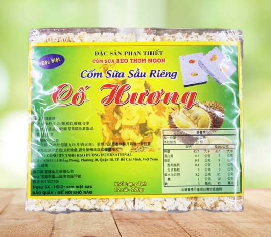 VN-SNF-001 Bánh Cốm Vị Sầu Riêng Hiệu Cố Hương gói 220g