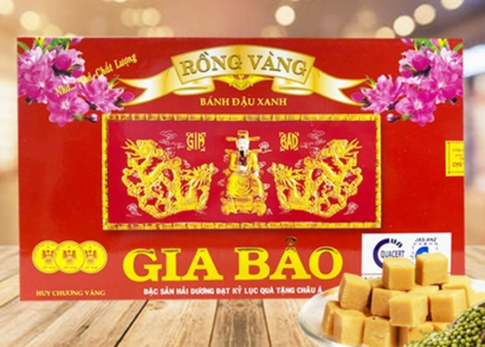 VN-FI-001 Bánh Đậu Xanh GIA BẢO (Hộp 240g)