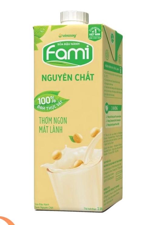 VN-MK-009 Sữa đậu nành Fami nguyên chất có đường 1L