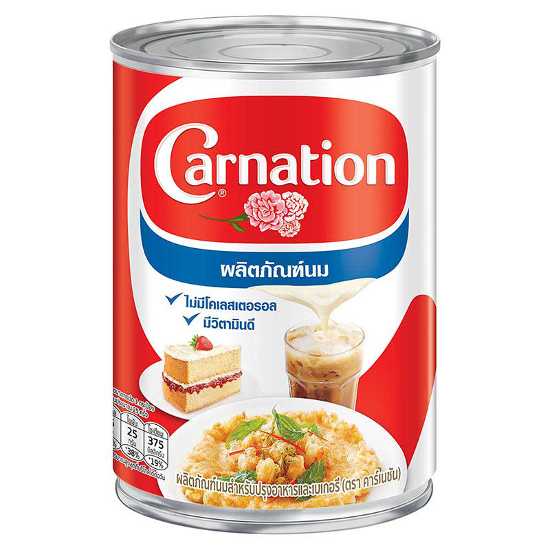 TH-MK-001 คาร์เนชั่นนมข้นจืด Carnation Unsweeted Condensed Milk 405g.