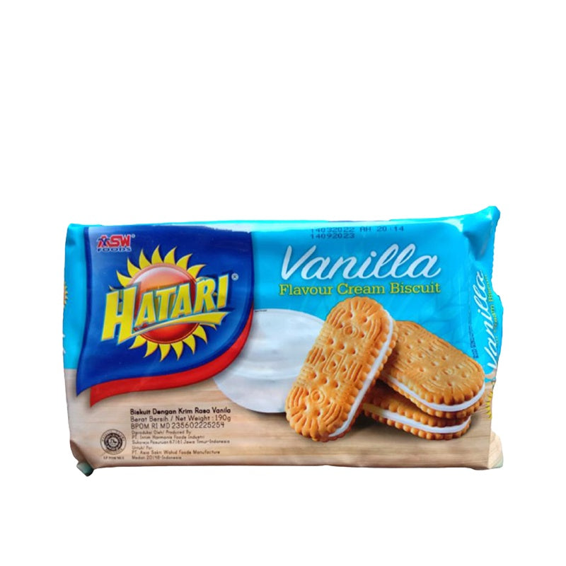 ID-CK-007Hatari Biksuit Vanilla Cream 190 gr