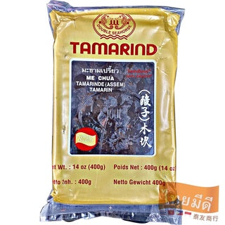 TH-CNS-013 ดับเบิลซีฮอร์ - น้ำพริกมะขามพร้อมเมล็ด Double Seahorse - Tamarind Paste With Seed 400g