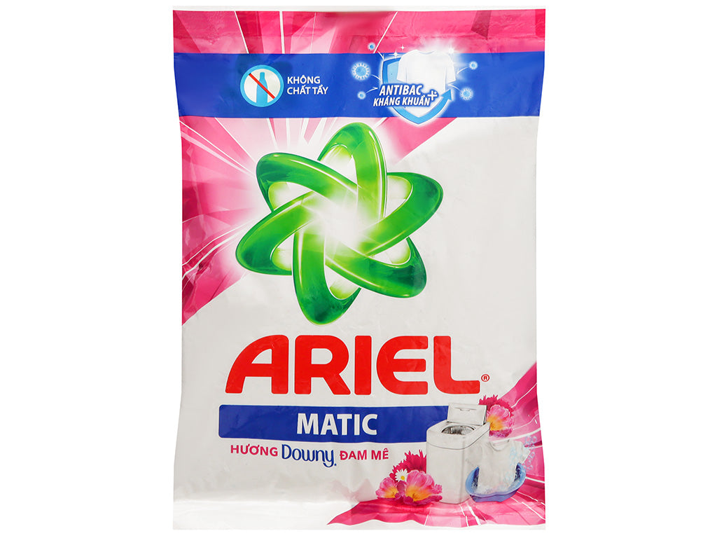 VN-LS-011 Bột giặt Ariel Sạch hoàn hảo - Khử mùi hôi hương Downy đam mê túi 620g