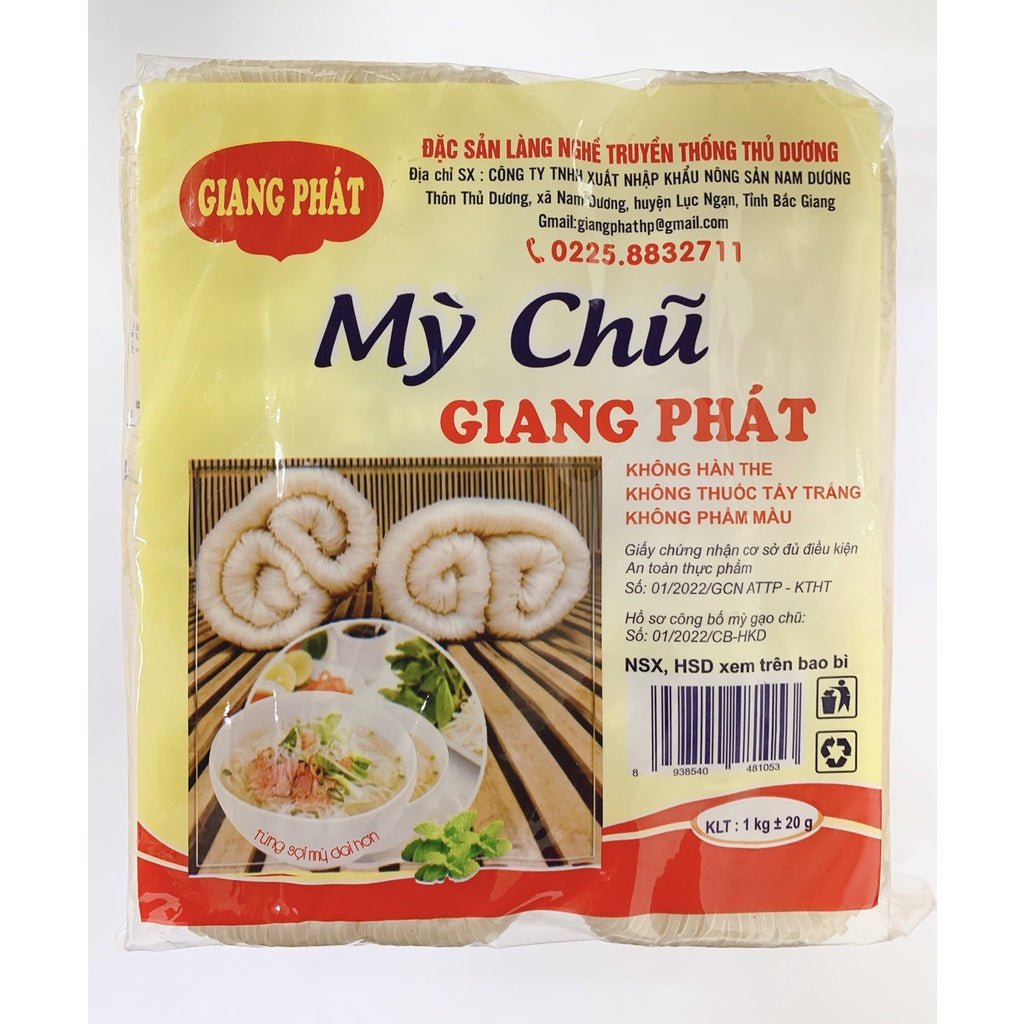 VN-PNN-009 Mì Gạo Chũ Hiệu GIANG PHÁT gói 1kg