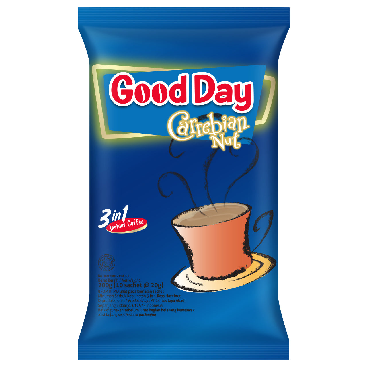 ID-CF-015 Kopi Good Day Carrebian Nut Renteng (10 x 20 Gr)