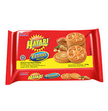 ID-CK-002 Hatari Peanut Biscuits / Biskuit Krim Rasa Kacang 225G