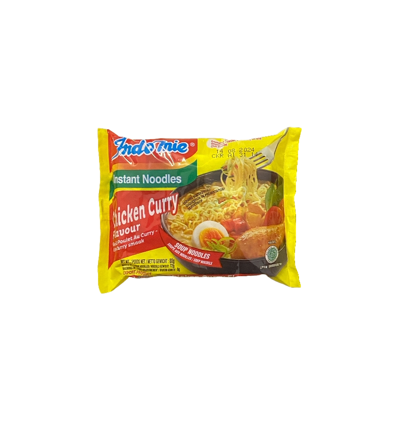 ID-PNN-008 Indomie Rasa Kari Ayam Mie Instan, Indomie Instant Noodle Chicken Curry Flavor 80g