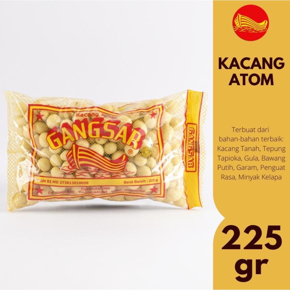 ID-FI-001 Gangsar Kacang Atom 225gr