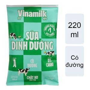 VN-MK-003 Sữa dinh dưỡng có đường Vinamilk bịch 220ml