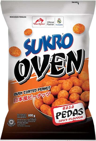 ID-SNF-003 Sukro Oven Coated Peanut Spicy Flavour 100g