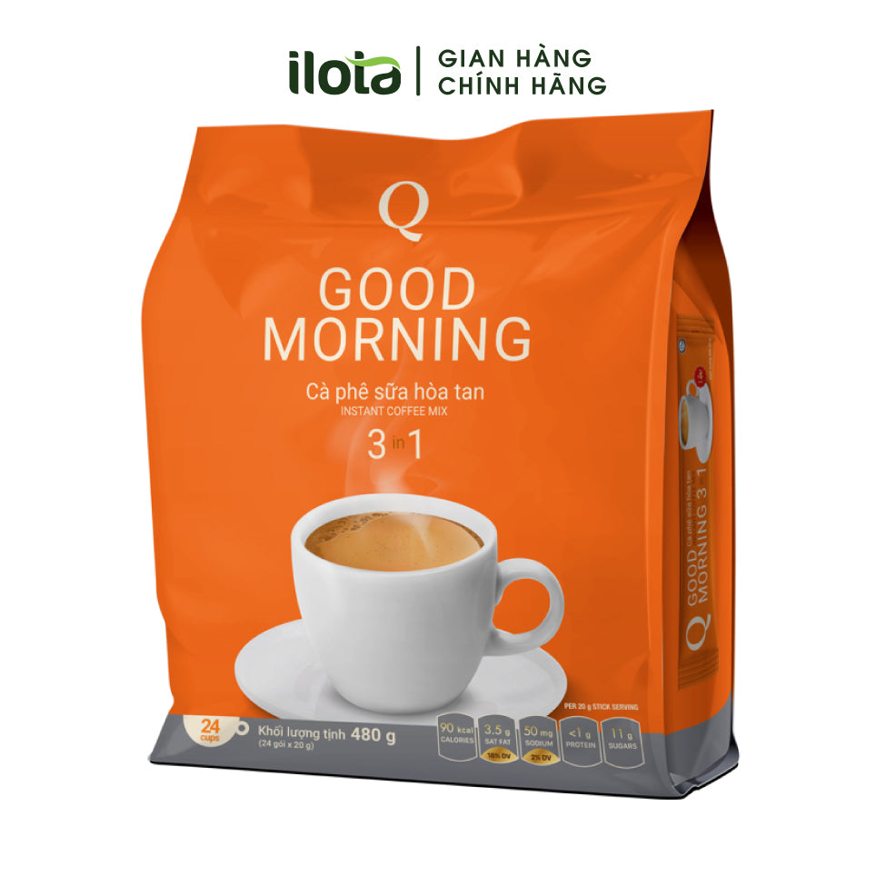 VN-CF-003 Cafe sữa hòa tan 3in1 GOOD MORNING (24 gói x 20g)