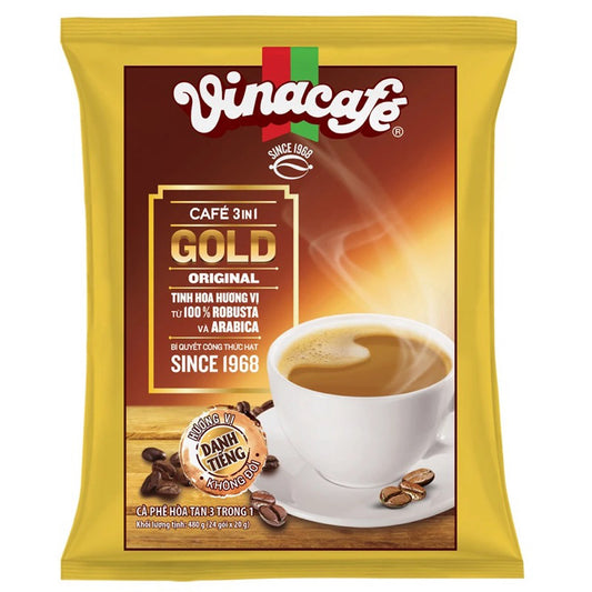 VN-CF-014 Cà Phê Hòa Tan Vinacafe 3in1 Gold Original 24 gói x 20g